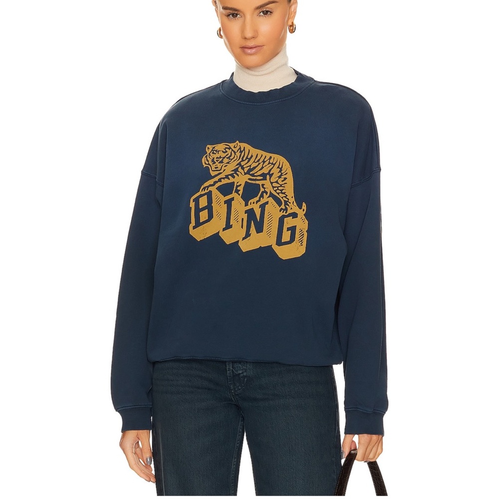 ANINE BING navy sweatshirt